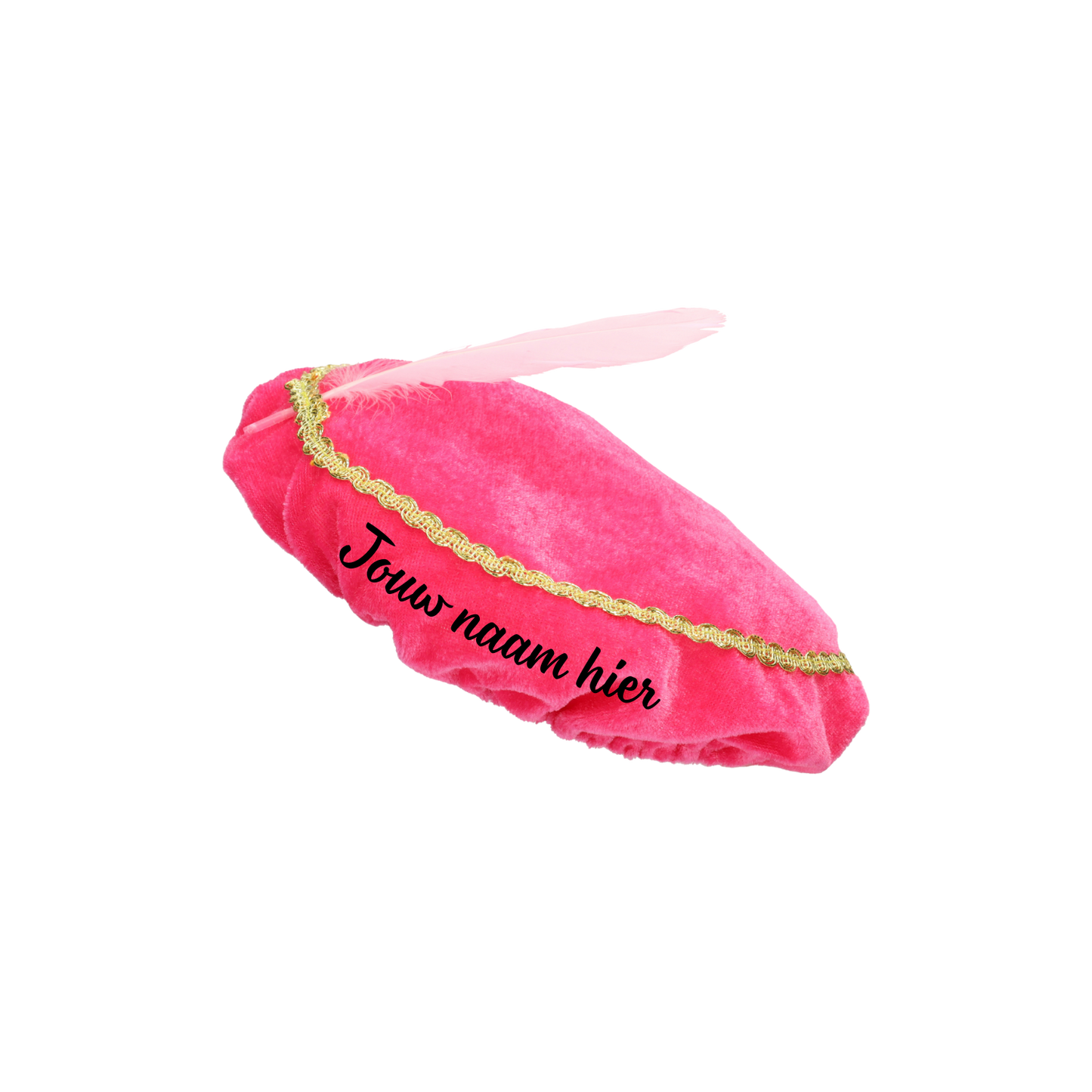 “Pietenmuts met naam gepersonaliseerd – Handmade by J Sinterklaas collectie”