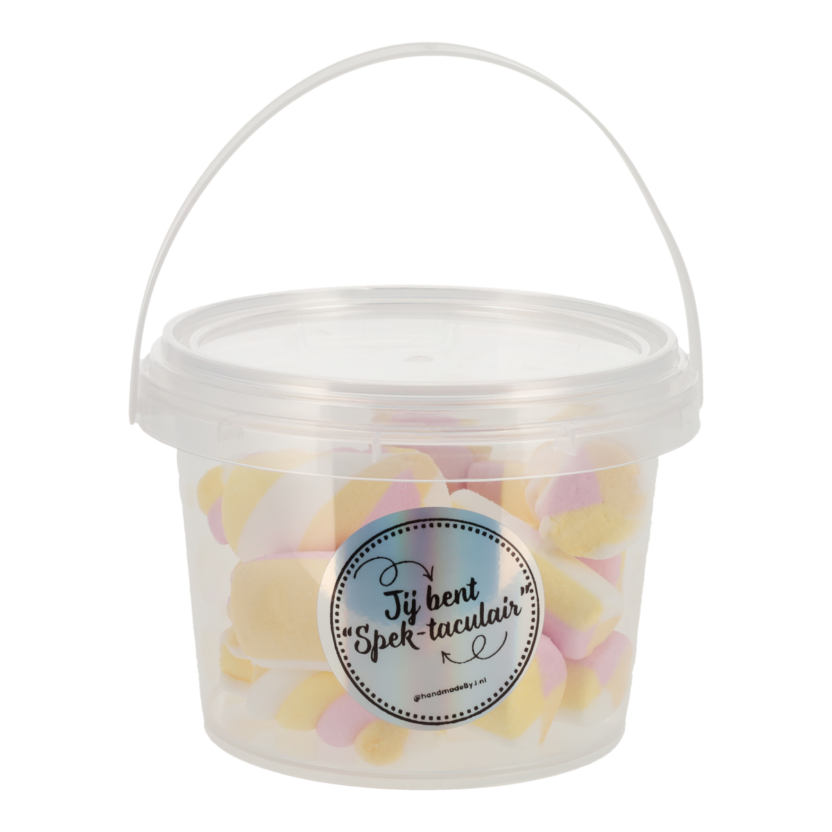 Spekjes met tekst “Jij bent spek-taculair” – zoet bedankje of grappig cadeautje