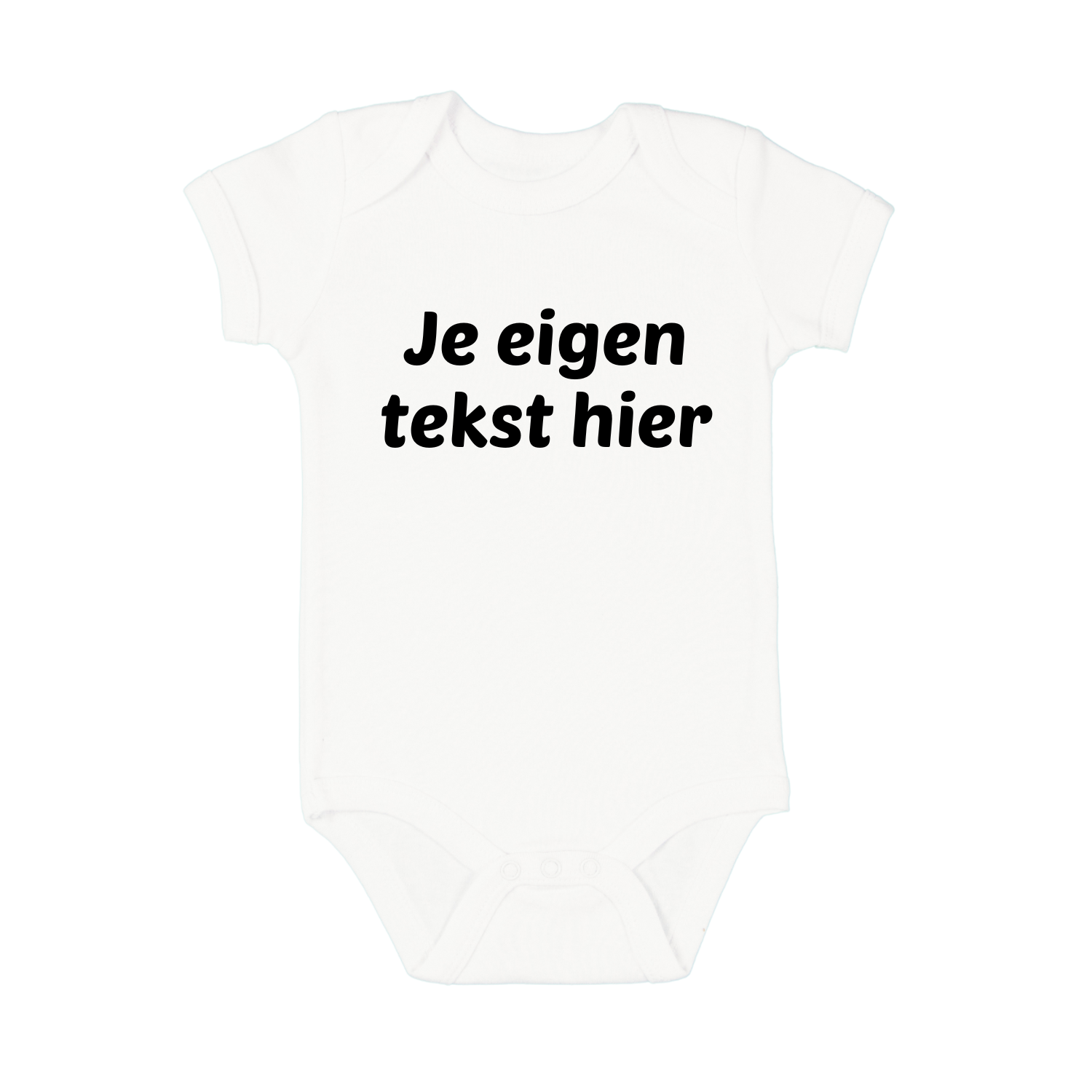 Blanco wit rompertje voor eigen tekst bij personalisatie