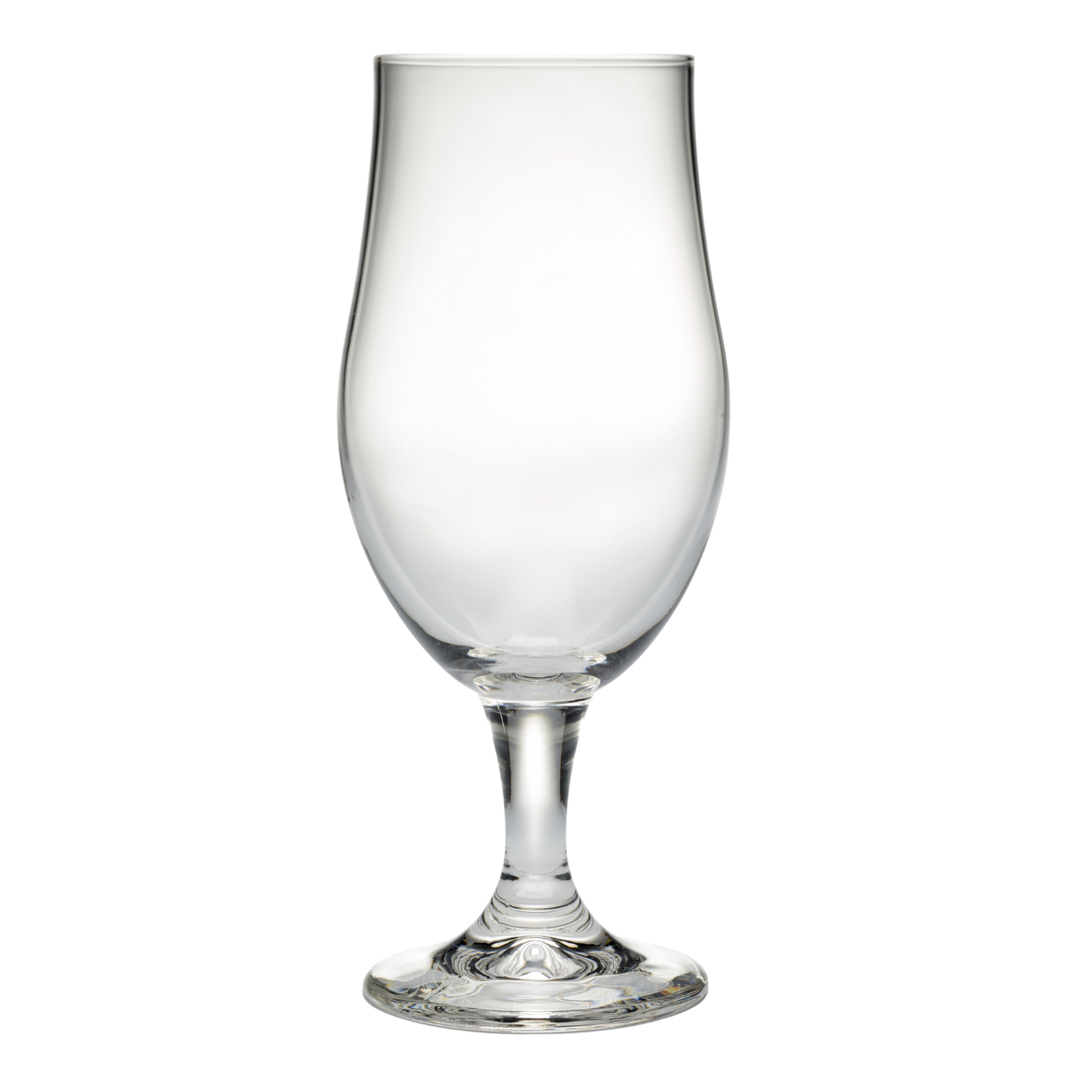 Blanco bierglas op voet voor personalisatie