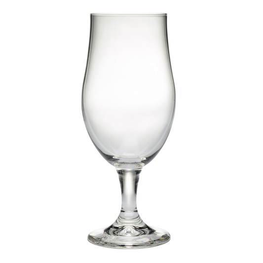 Blanco bierglas op voet voor personalisatie