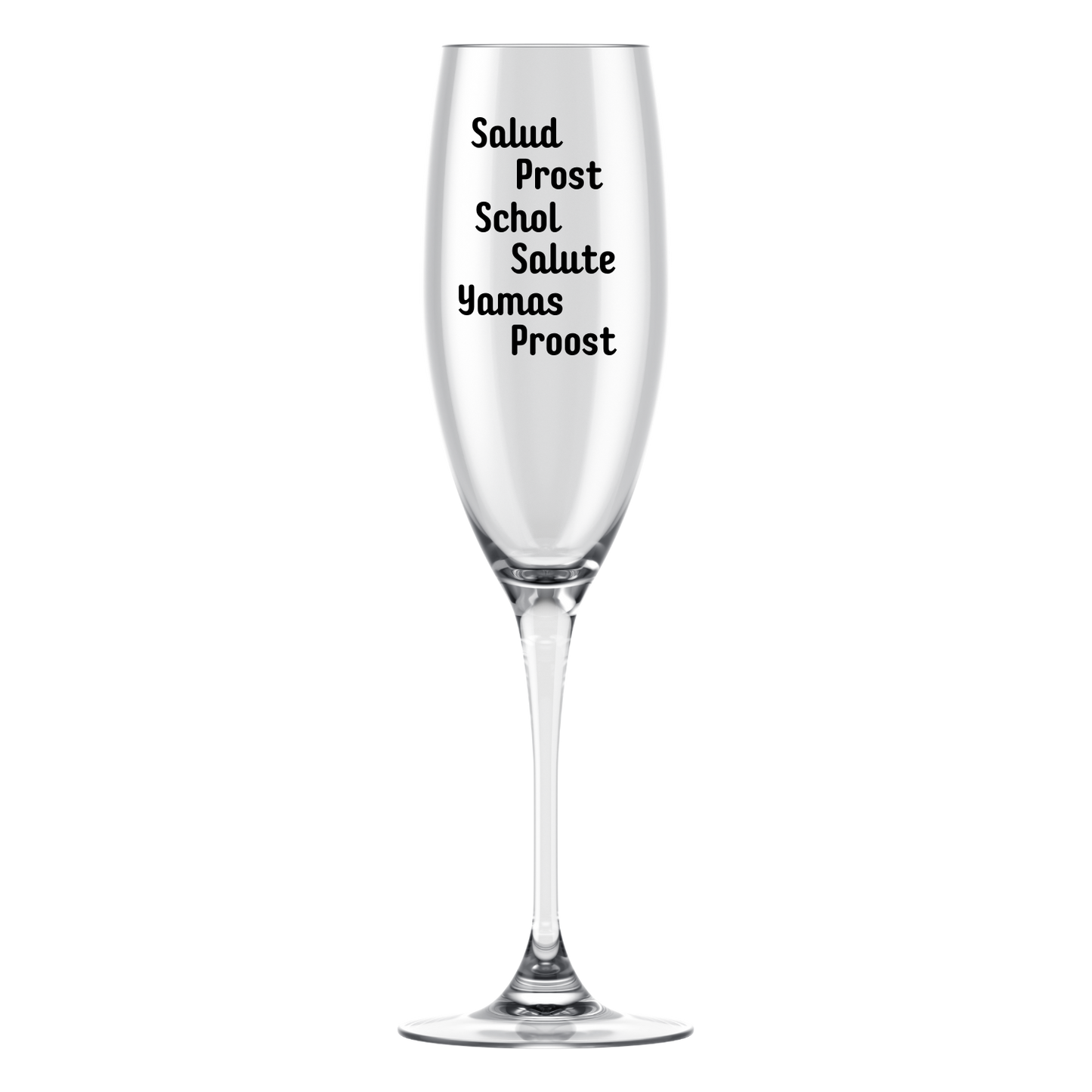 Champagneglazen met tekst – origineel en feestelijk cadeau