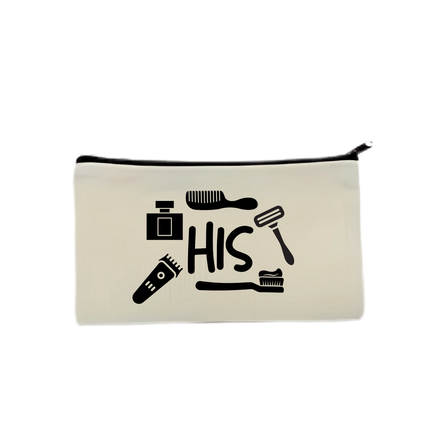 “Etui met quote ‘His’ – toiletspullen grappig cadeau” Vakantie musthave