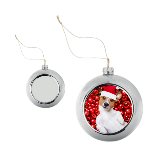 Kerstbal met eigen foto