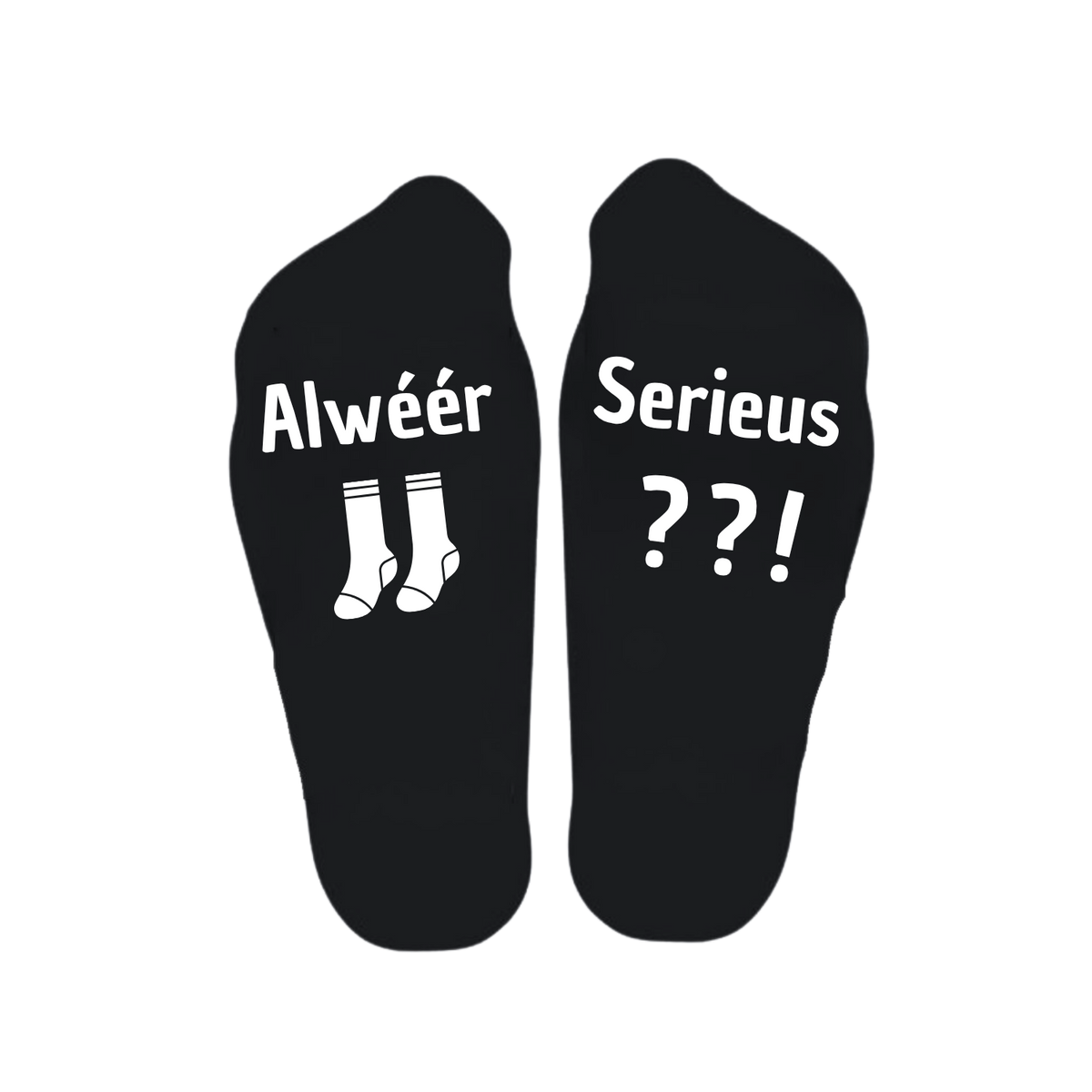 Sokken met de tekst alwéér serieus??!