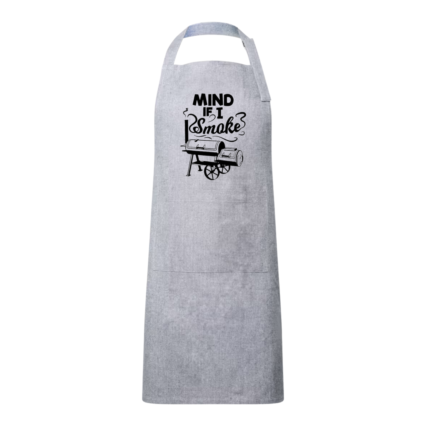 Keukenschort gepersonaliseerd – cadeau met knipoog Tekst "Mind if I smoke? BBQ musthave Handmade by  J.