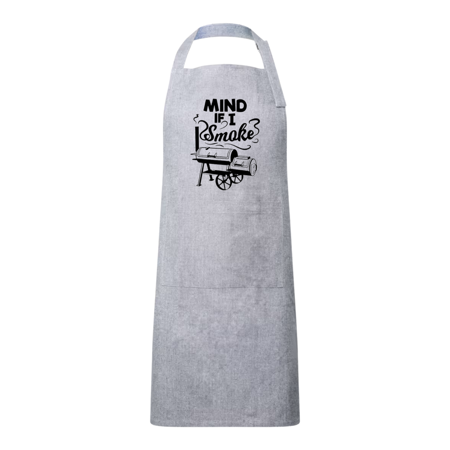 Keukenschort gepersonaliseerd – cadeau met knipoog Tekst "Mind if I smoke? BBQ musthave Handmade by  J.