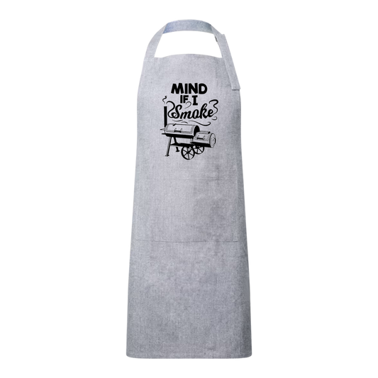 “Keukenschort gepersonaliseerd – cadeau met knipoog” Tekst "Mind if I smoke?" BBQ musthave