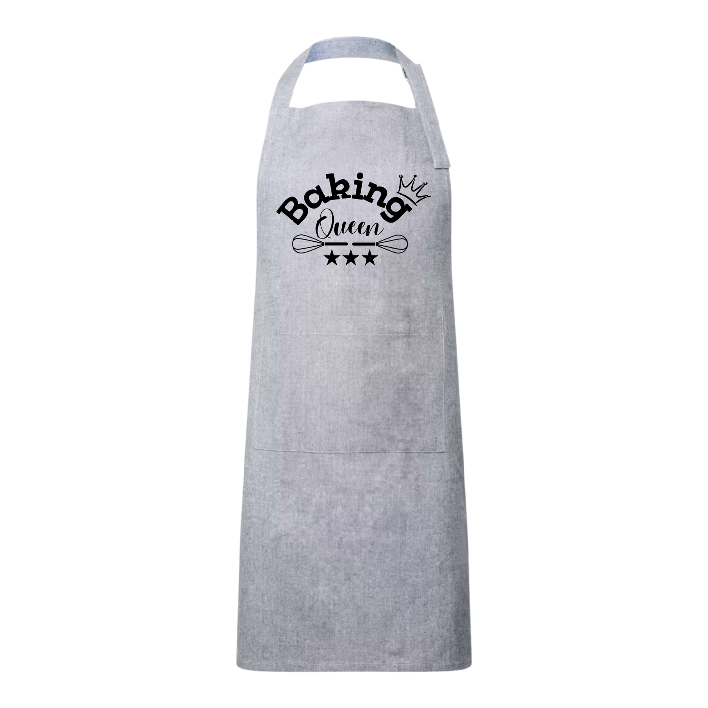 Basic kookschort met grappige tekst Backing queen– origineel BBQ cadeau van Handmade by J.