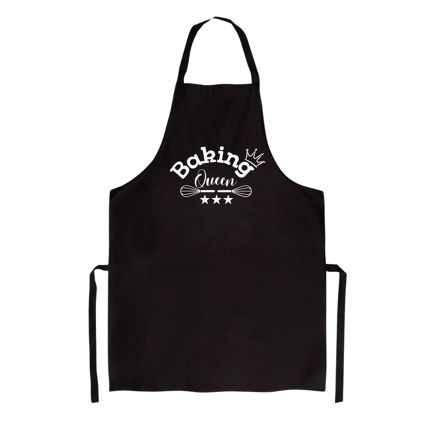 Luxe keukenschort  – cadeau met knipoog Tekst Baking Queen gemaakt door Handmade by J.
