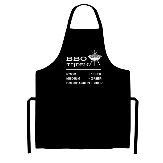 “Luxe Kookschort met tekst ‘BBQ Tijden’ – Handmade by J” Origineel verjaardagscadeau