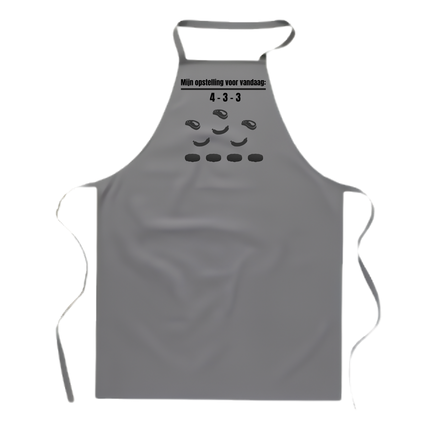 Basic kookschort met tekst – grappig BBQ en kookcadeau