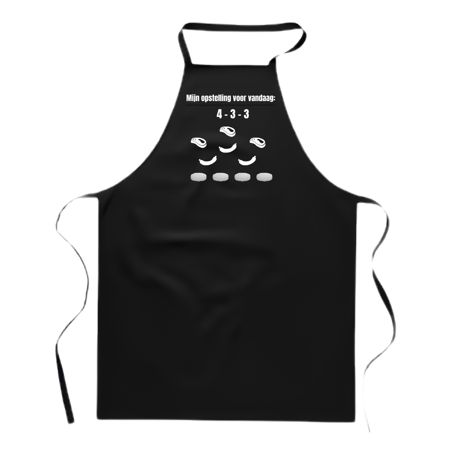 Basic kookschort met tekst – grappig BBQ en kookcadeau