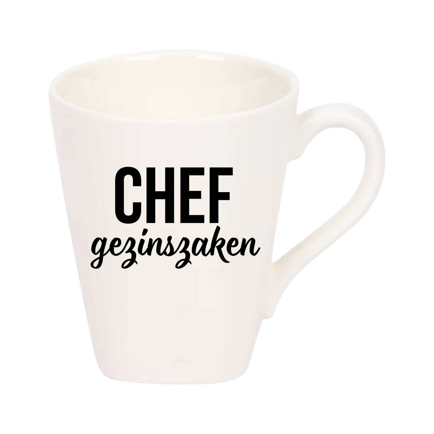 mok met tekst Chef gezinszaken
