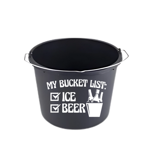 “IJsemmer met grappige tekst "My bucket list"– perfect voor feestjes”