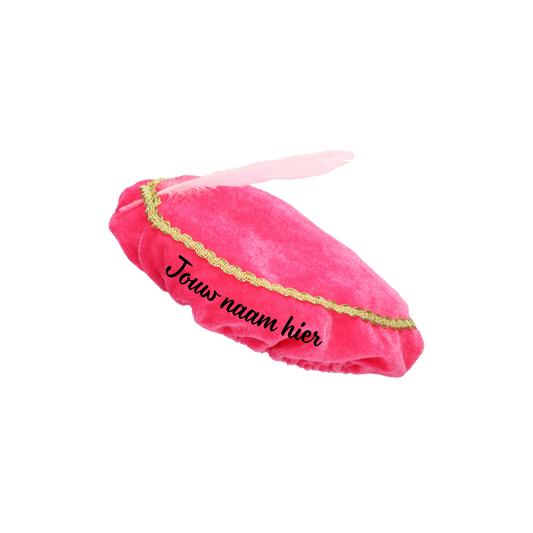 “Pietenmuts met naam gepersonaliseerd – Handmade by J Sinterklaas collectie”