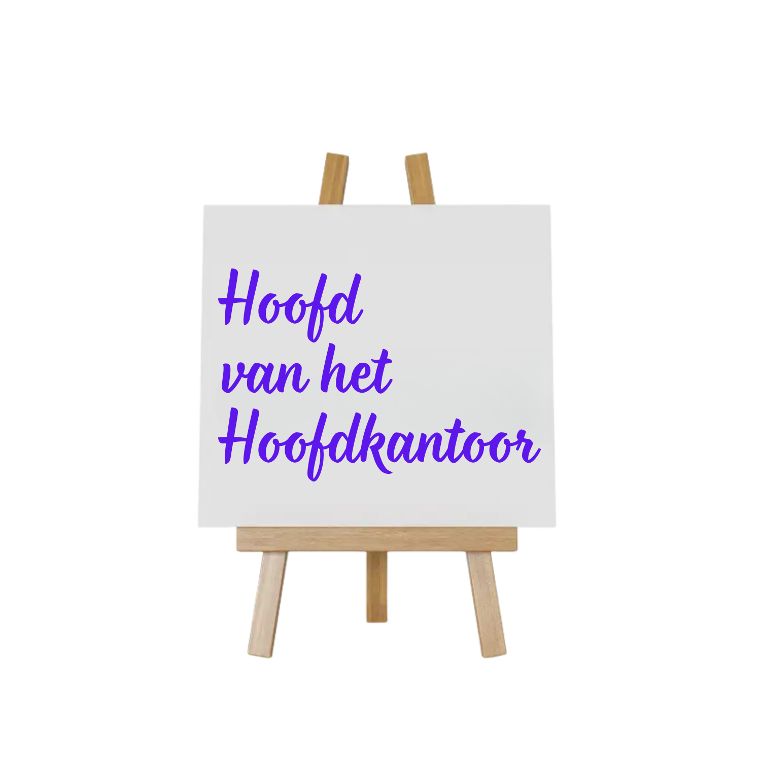 Tegeltje met tekst Hoofd van het Hoofdbureau