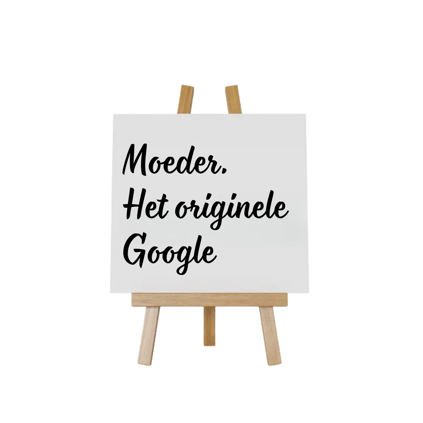 Tegeltje met tekst Moeder, het originele Google