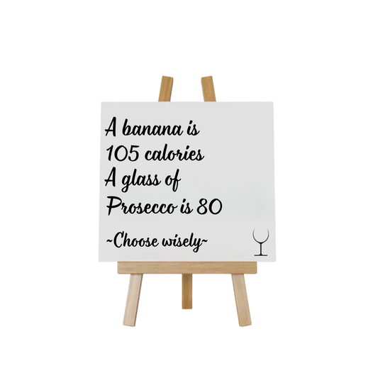 “Wit keramisch tegeltje 10x10 cm met grappige tekst – Handmade by J”