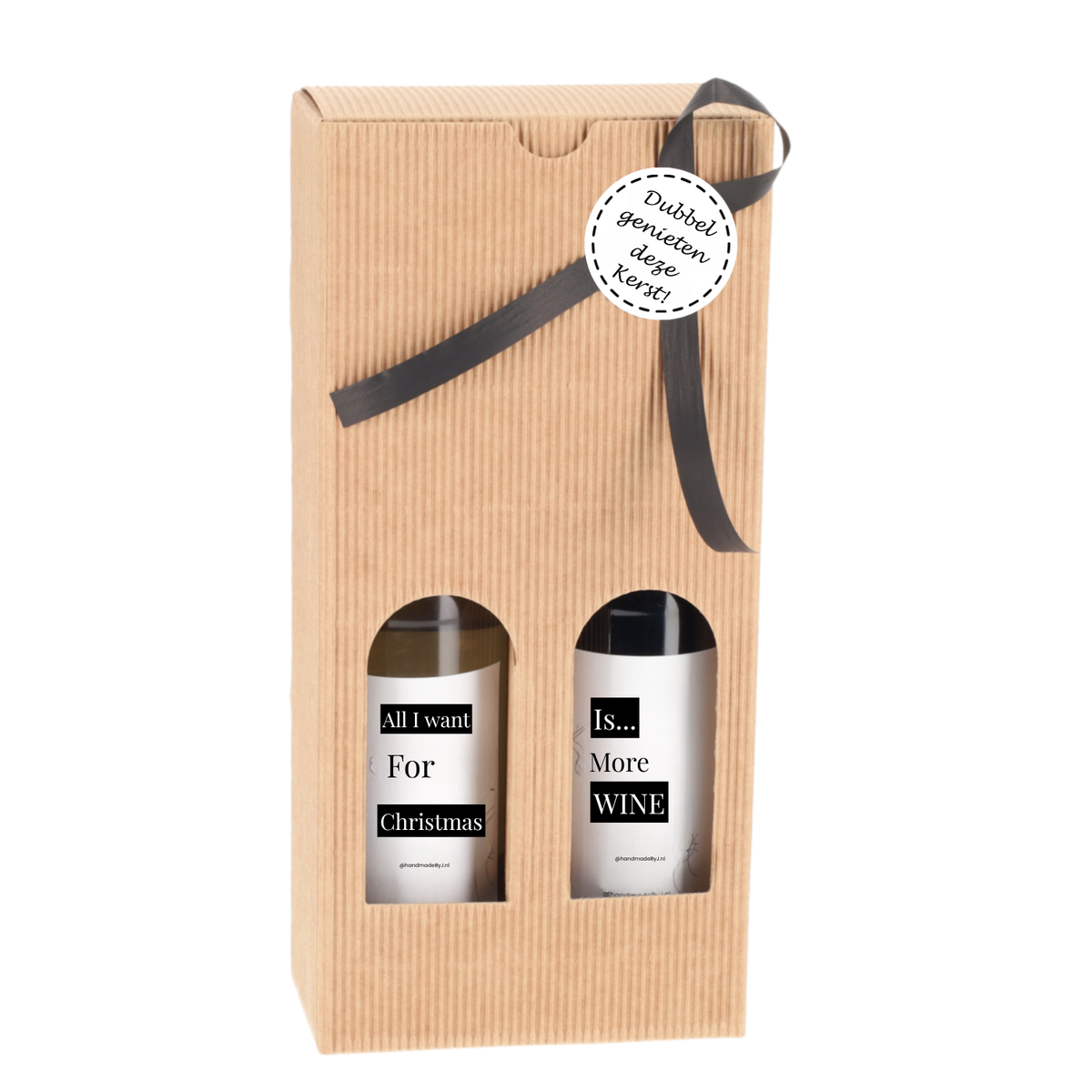 Kerst cadeauset bier wijn pakketje