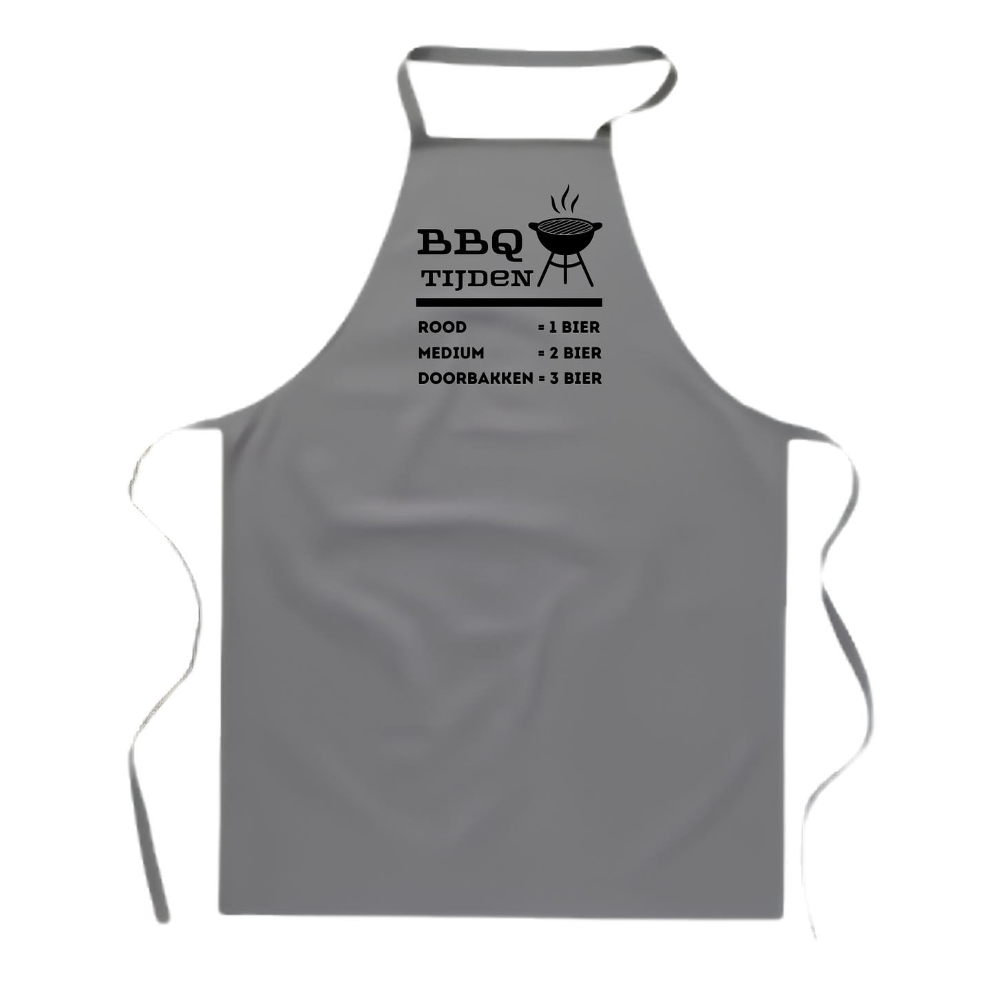 Basic kookschort met tekst – grappig BBQ en kookcadeau