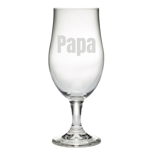 Gepersonaliseerd Bierglas of Wijnglas met Naam – Vaderdag Cadeau